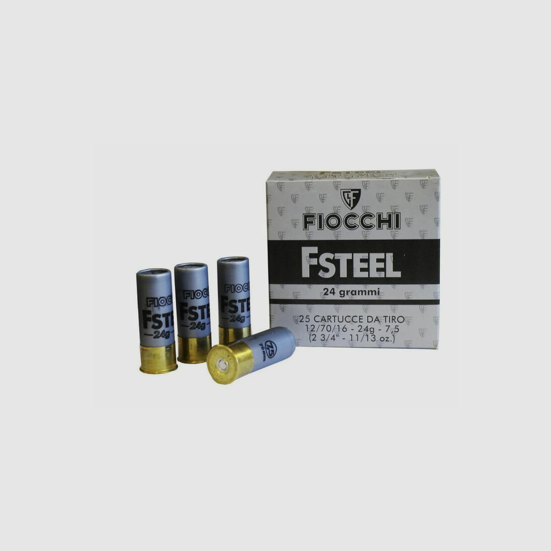 Fiocchi F Steel Schrot 1000 Schuss Trap Stahl Steel Sport Training