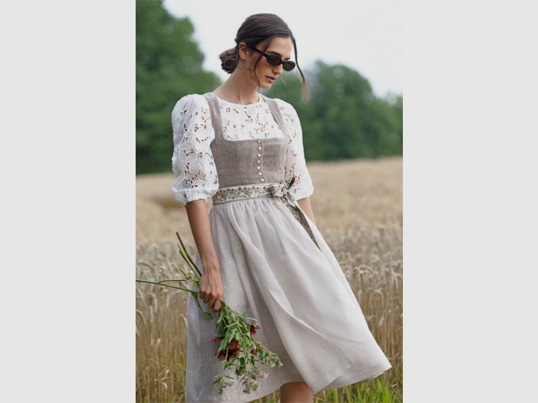 Marjo D-Dirndl Bluzka Vaterstetten 1/2 Rękaw, zdjęcie 6 z 10