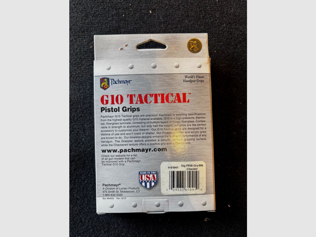 PACHMAYR G10 TACTICAL GRIP SIG SAUER P938 GRAU GRAPPLER, Bild 2 von 2