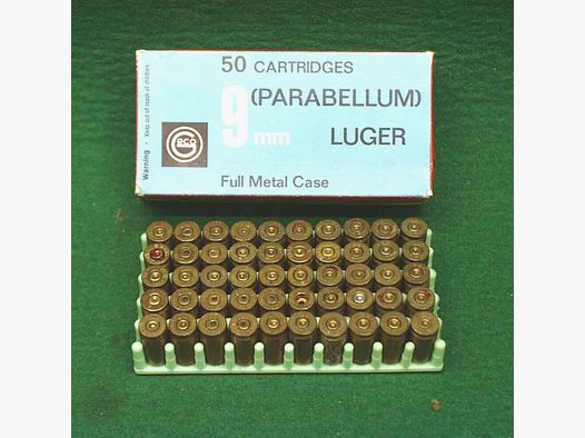 Geco cases 9mm Luger, used