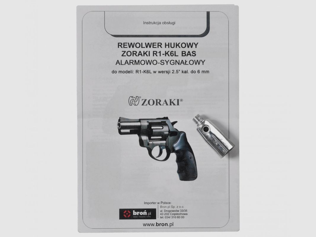 Revólver de fogueo BAS Zoraki R1-K6L 2,5" Black cal. 6 mm Long, imagen 11 de 12