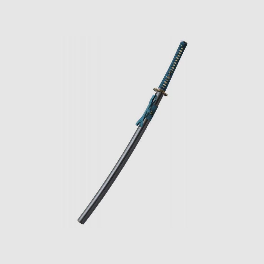 Shikoto Hammer-Forged Longquan Master Teal Katana handgeschmiedet