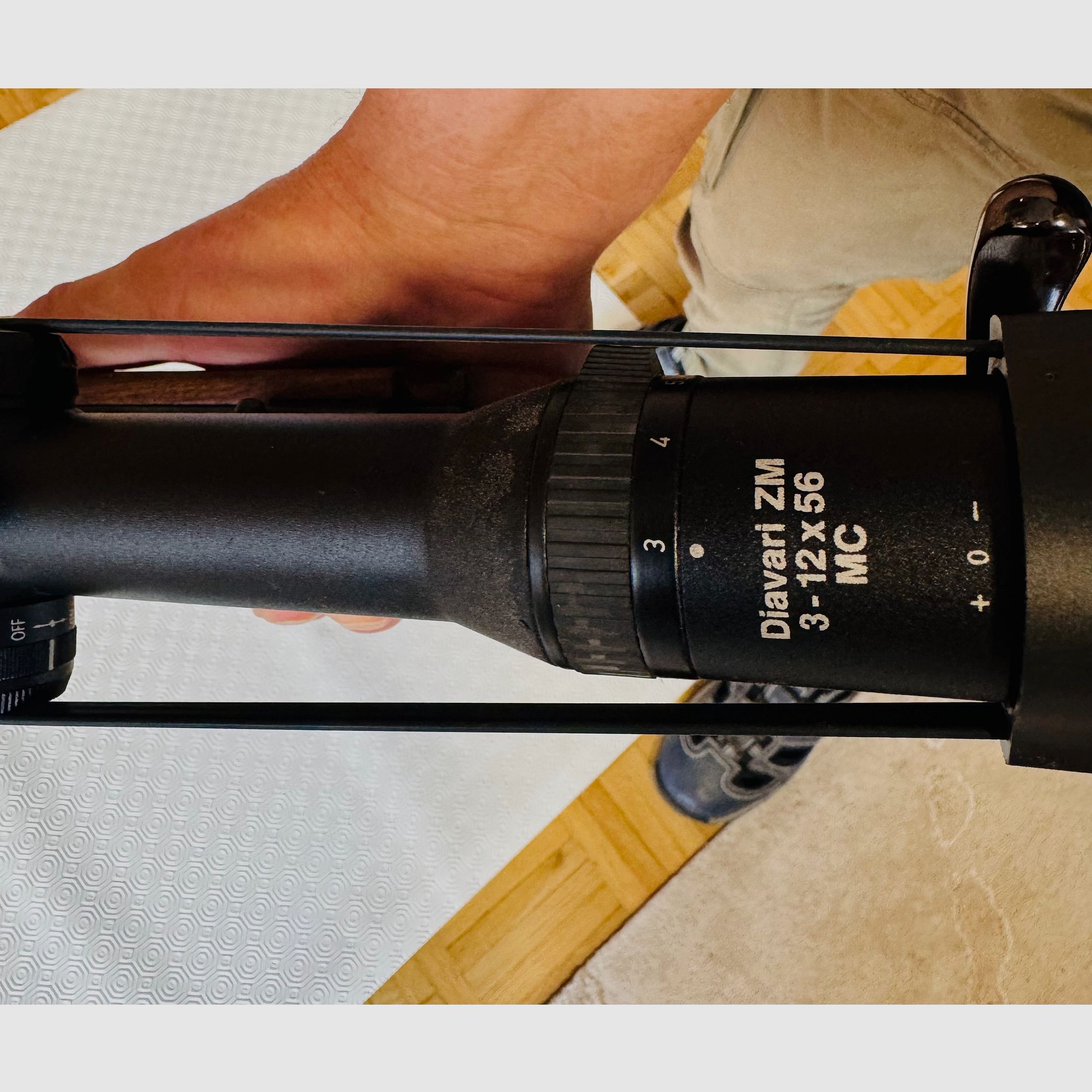 Büchse / Karabiner Modell 98 – Kaliber 9,3×62 – nahezu ungebraucht, jagdlich nicht geführt – Zeiss Diavari ZM 3–12×56