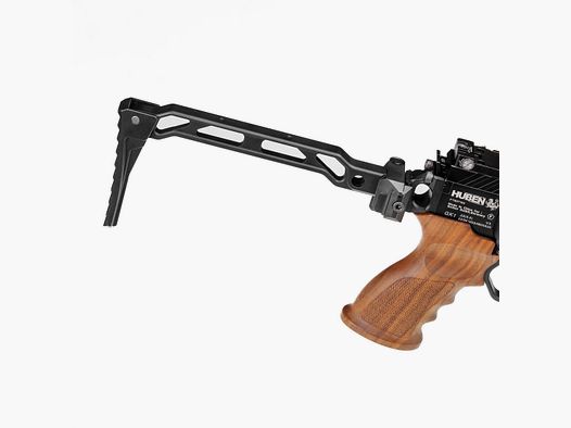 Schulterstütze Huben GK1 | ALU schwarz eloxiert | klappbar | für weitere Picatinnys