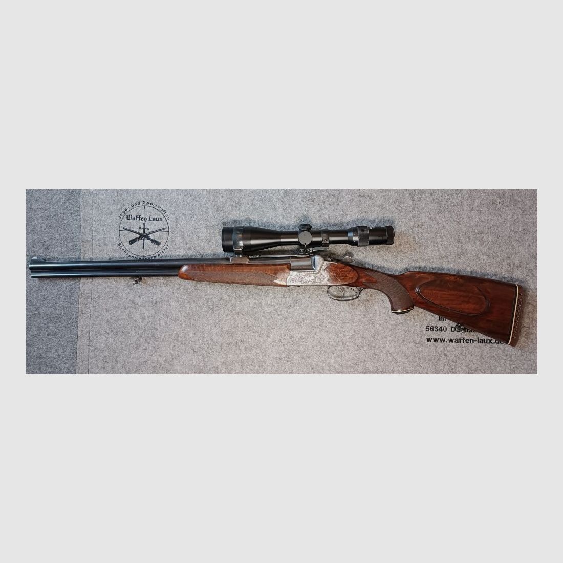 Franz Sodia Ferlach Bockbüchsflinte mit K&S Einstecklauf + ZF Doctor 2,5-10x48