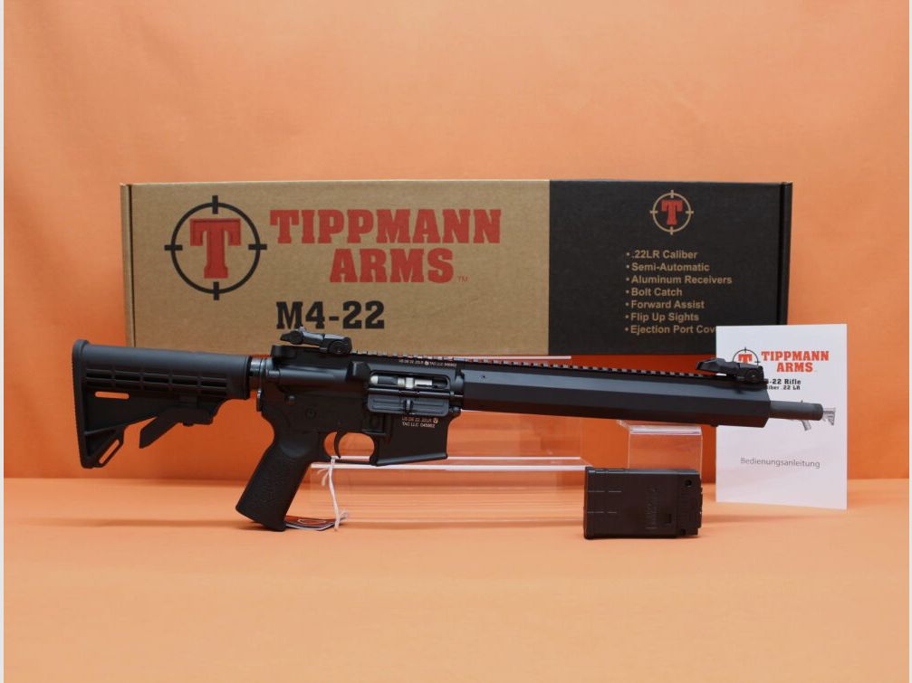 Tippmann Ha.Büchse .22lr Tippmann M4-22: Elite GS, cañón flotante de 16"/ 40,5cm con rosca de boca (1/2-28)