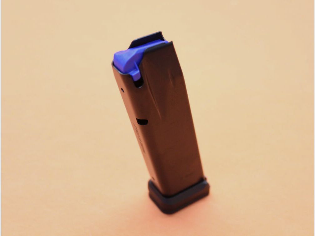 Walther Walther PDP Full Size: Magazin Walther 18-Schuss Stahl brüniert 9mmLuger m. Alu Boden
