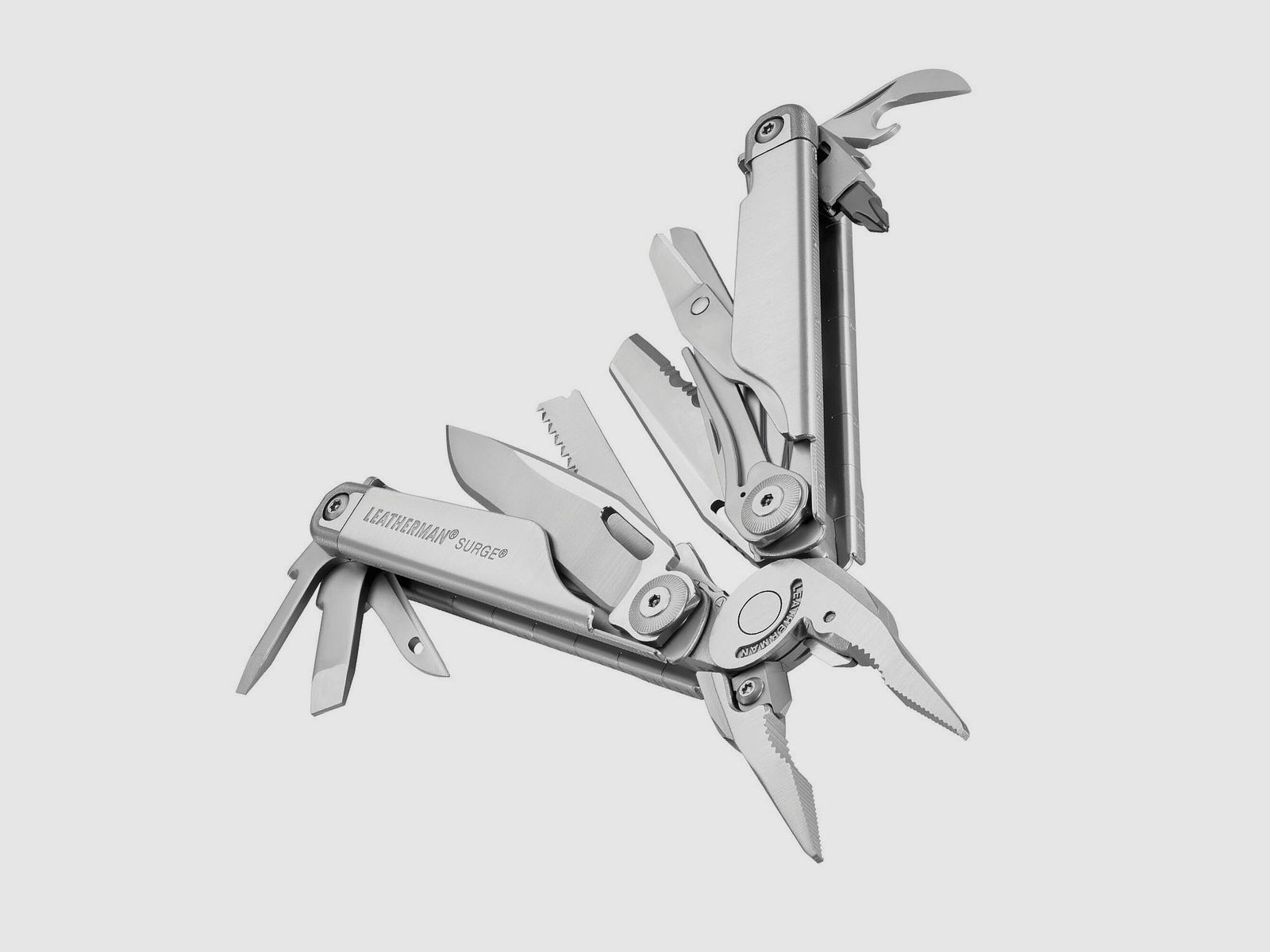 Leatherman SURGE Stainless, Nylon Holster mit Tasche, L