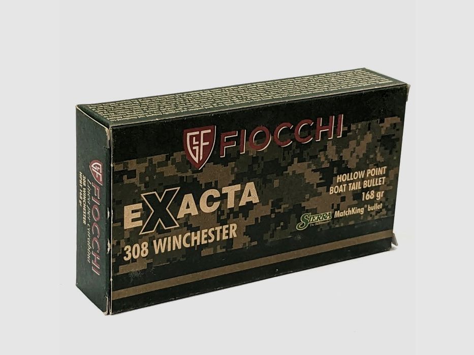 Amunicja Fiocchi 308 Win Exacta HPBT 168 gr, zdjęcie 1 z 2