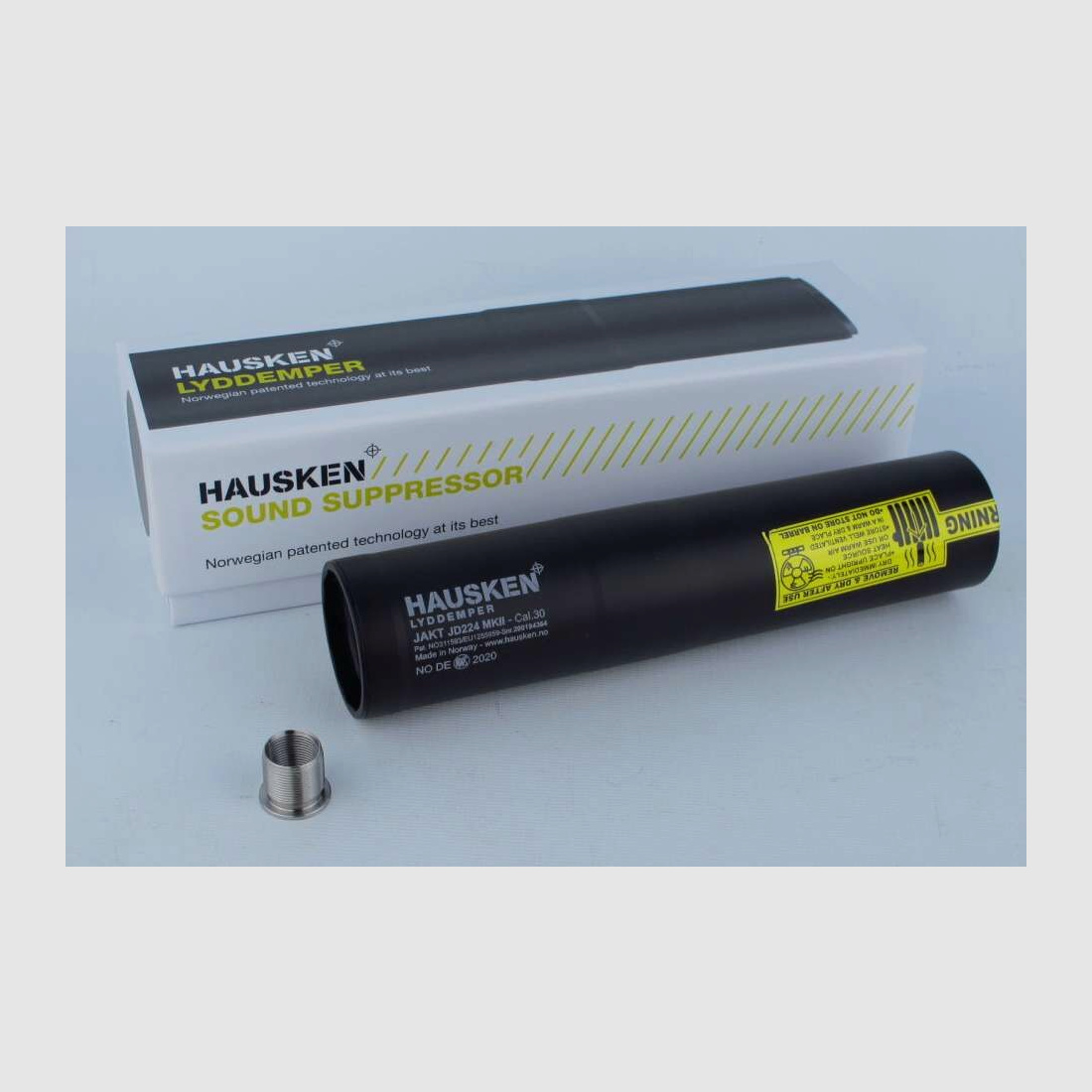 Hausken silencer JD224 XTRM MK II, cal. .375/.9.3mm