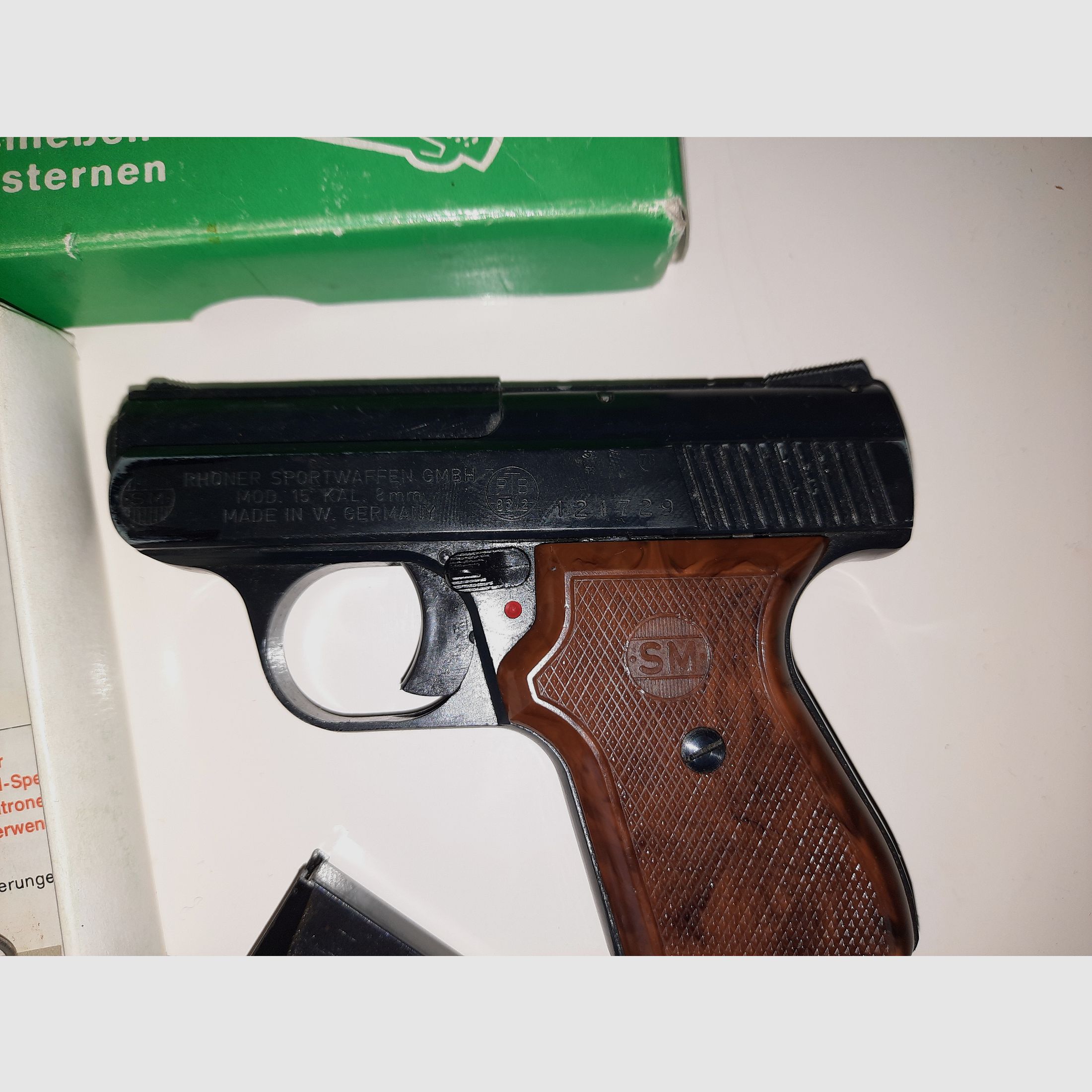 02# Rhöner / (błędnie napisane także Röhner) / SM - SM15 pistolet gazowy sygnałowy 8mm, zdjęcie 2 z 2
