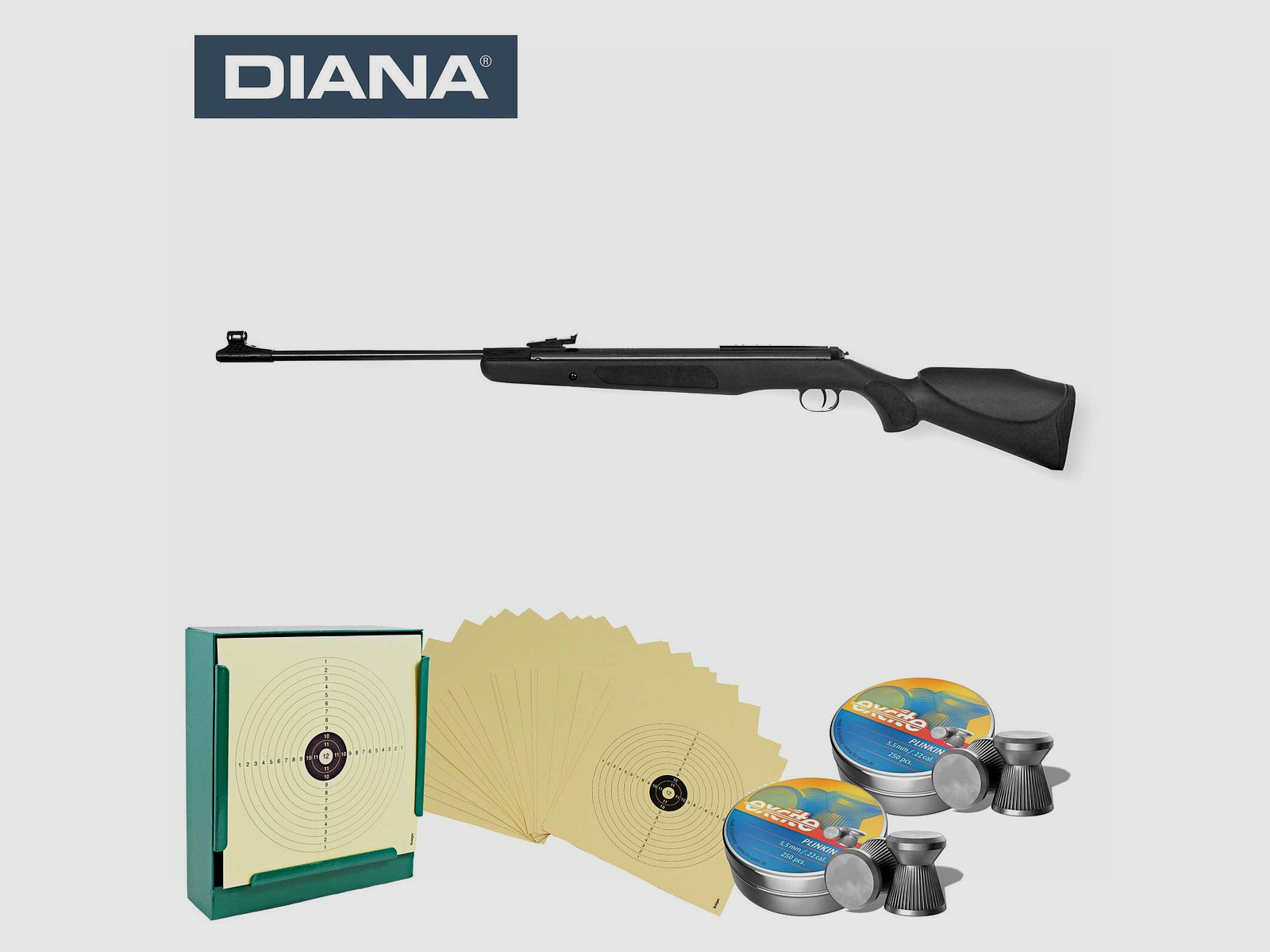 SET Diana Knicklauf Luftgewehr Panther 350 Magnum Kaliber 5,5 mm Diabolo (P18)