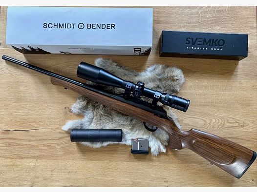 Anschutz Cal. 17 Hornet con 4-16x50 Schmidt & Bender