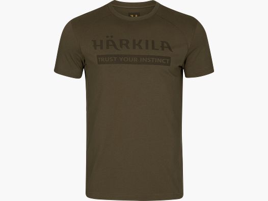 Härkila Logo S/S T-shirt Hombres Willow Green 2XL