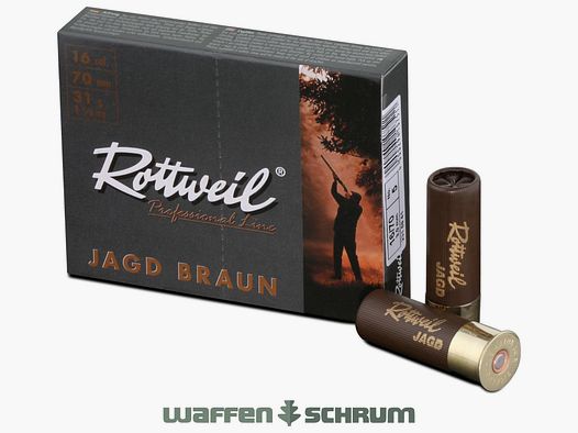 Rottweil Jagd braun Plastik 16/70 3,0mm - 31g