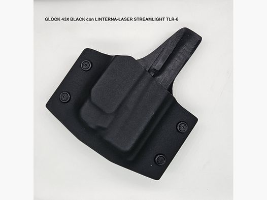 FUNDA OWB GLOCK 43X+LINTERNA TLR6 ELEGANT KYDEX EXTERIOR