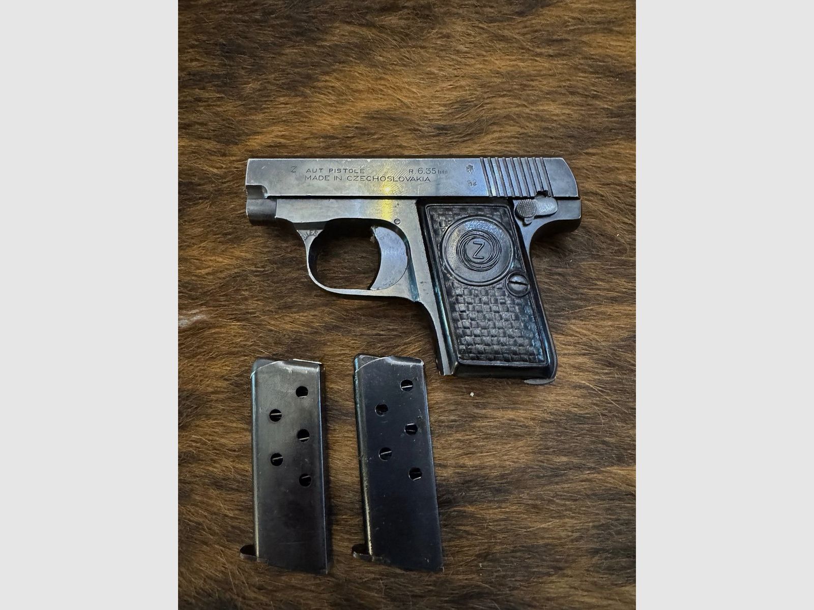 Pistool, Brünner Duo „Z“, 6,35 mm (Browning .25 ACP), zakpistool / vestzakpistool, afbeelding 2 van 4