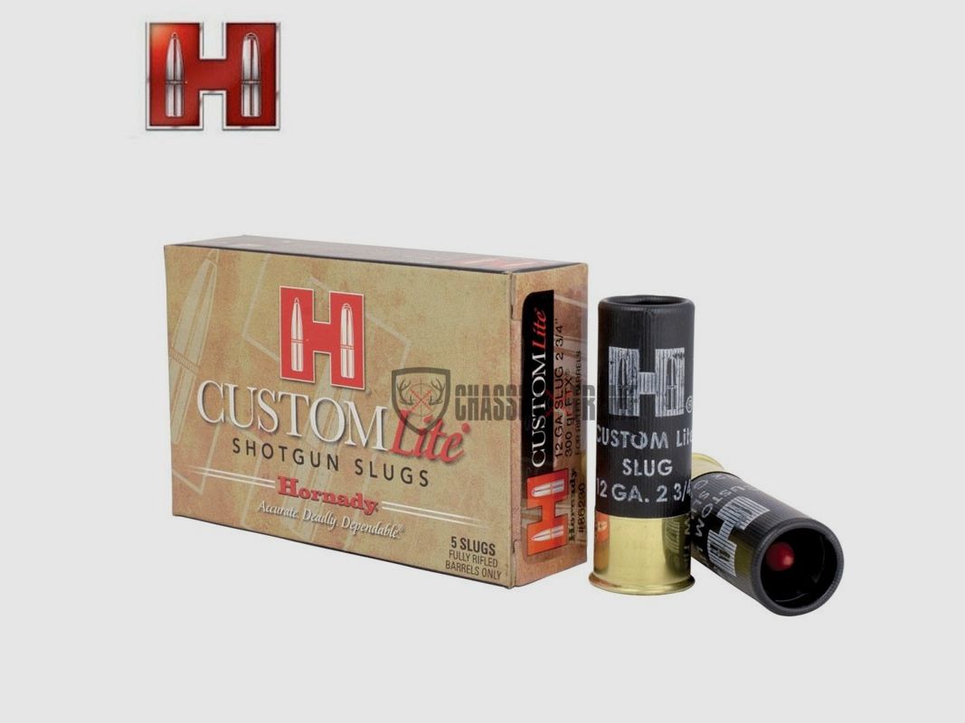 5 Patronen HORNADY Kal. 12 Slug 300Gr FTX