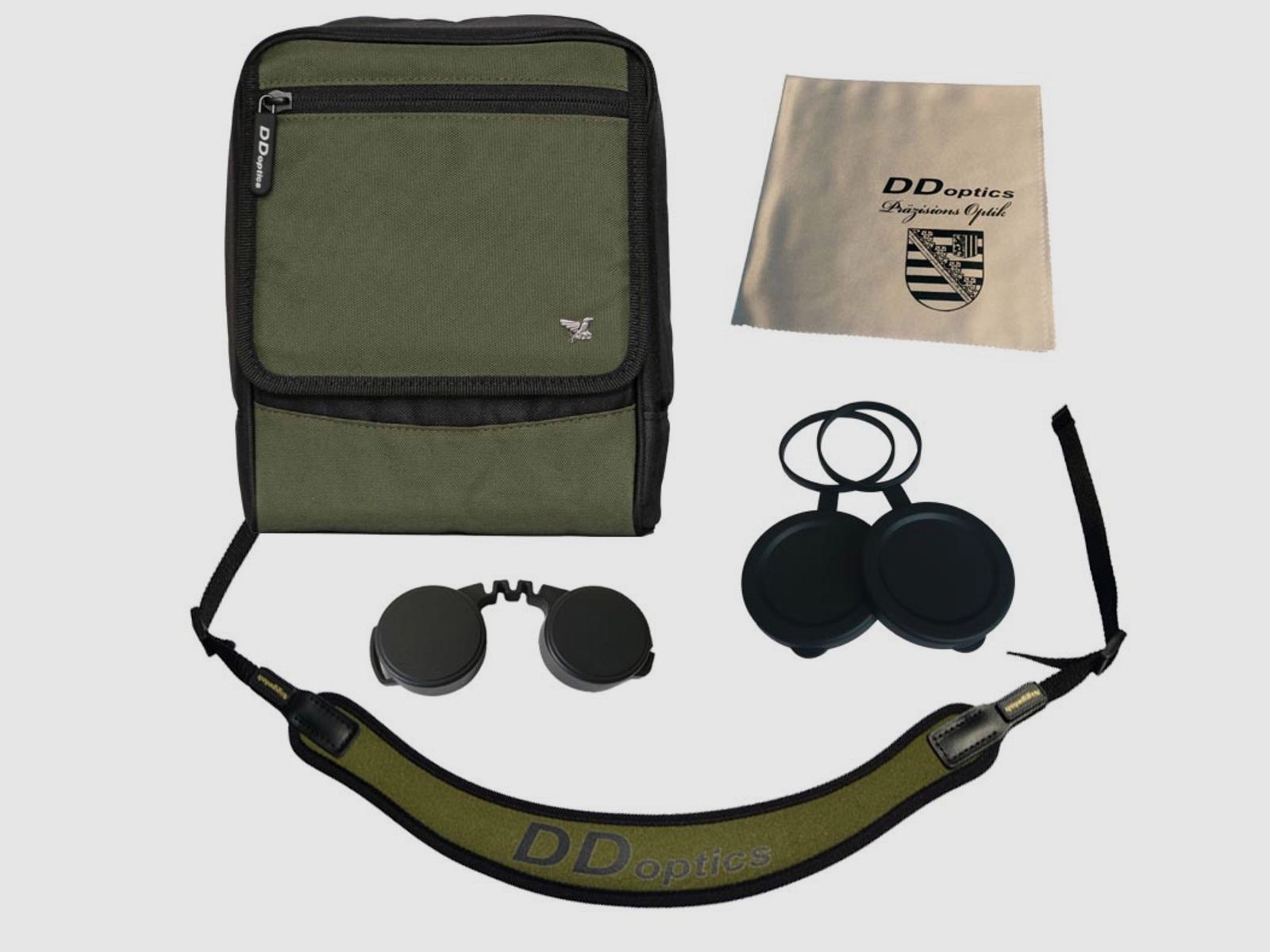 DDoptics 441930845 Fernglas Pirschler 8x45 Gen3 grün mit Tasche