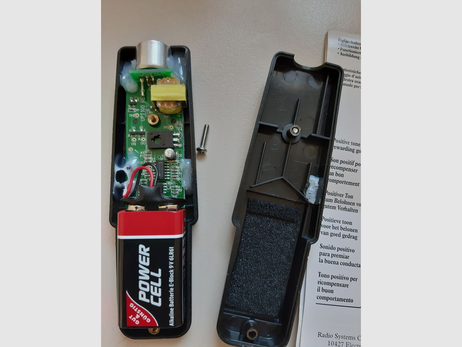 Marken PET - TRAINER Lob en Tadel, Ultraschall ZEER goed, + 1 Speciale RVS Zechenzange, Klinisch Geschikt, Als NIEUW