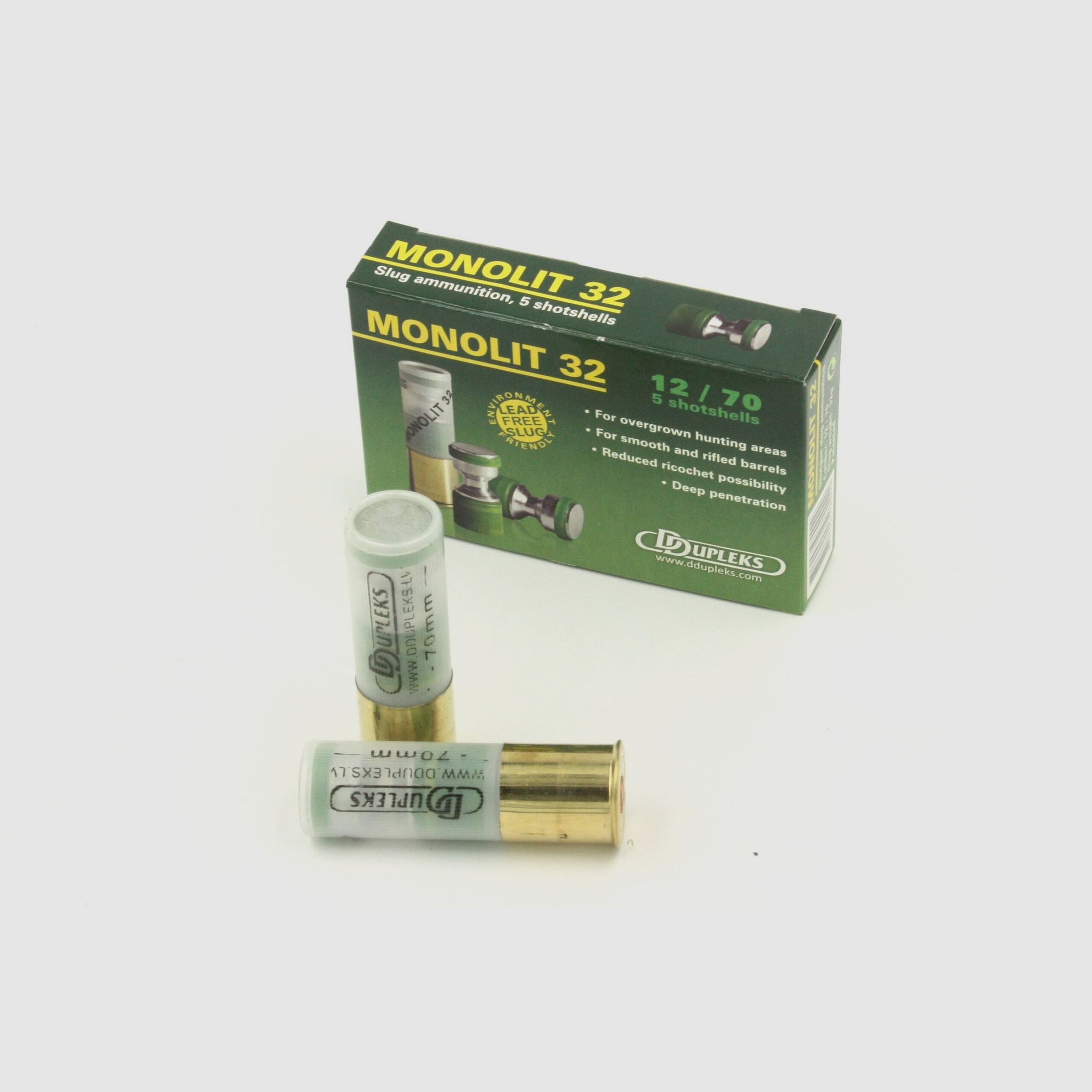 DDupleks, 12/70 Slug Monolit, loodvrij, 32 g, 5 st.