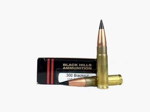 Black Hills Kal. 300 ACC Blackout/Whisper 110gr TAC-TX Barnes Geschoss , 20 Schuss