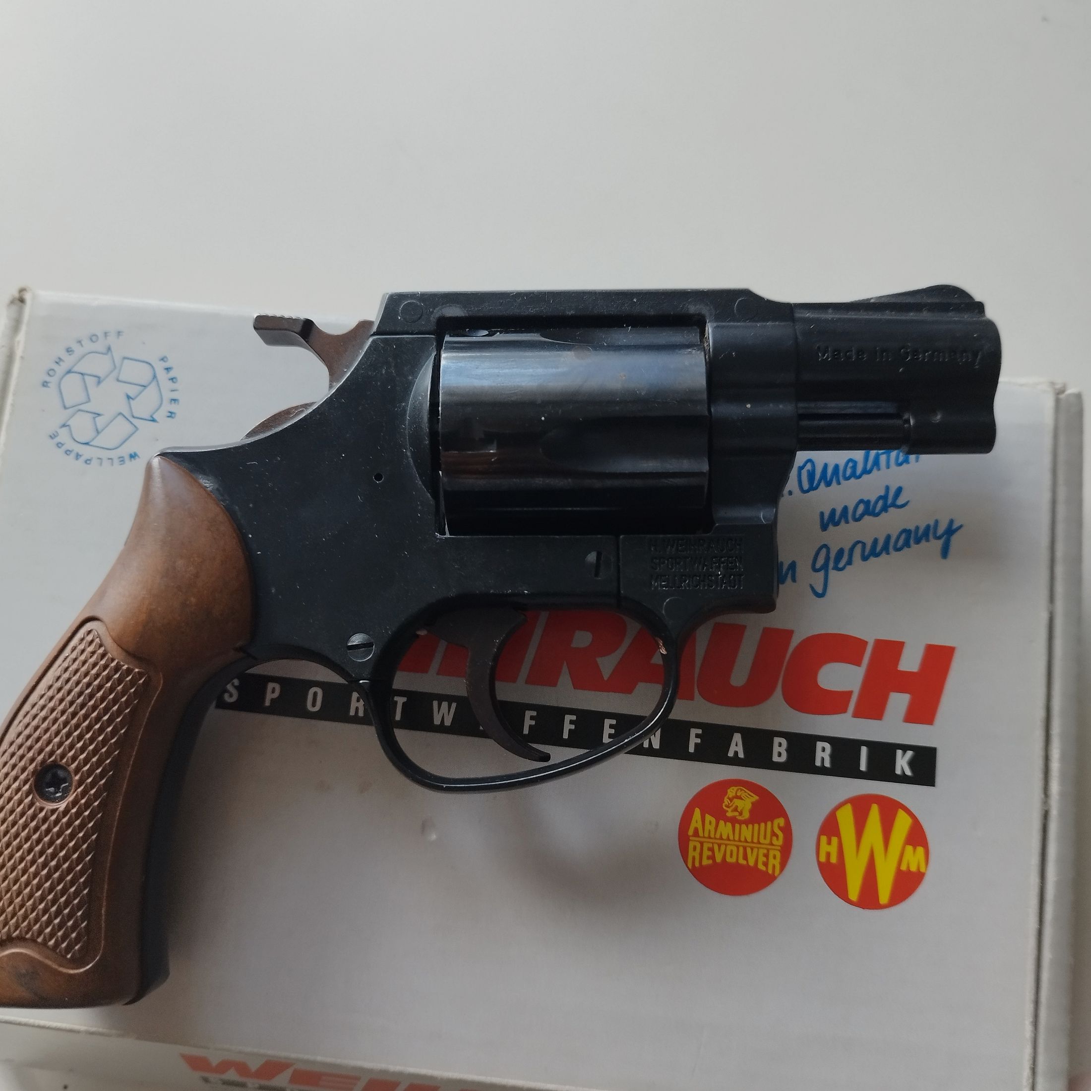 Weihrauch Arminius HW 37 - 9mm blank - SRS revolver with box PTB