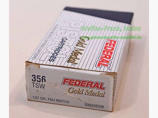 Federal / USA Munición para Pistolas Gold Medal .356 TSW