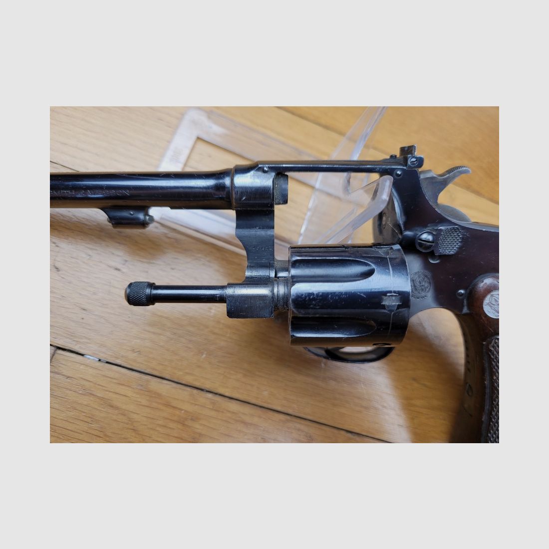 Seltenes Revolver Smith&Wesson 22/32 Heavy Frame Target – Bekeart Modell – 22LR – ca. 1928 – Top Zustand!, Bild 15 von 22