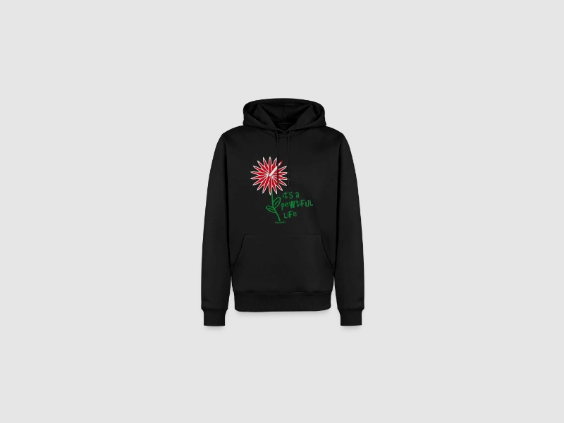 pewtiful life - Männer Premium Hoodie Anthrazit