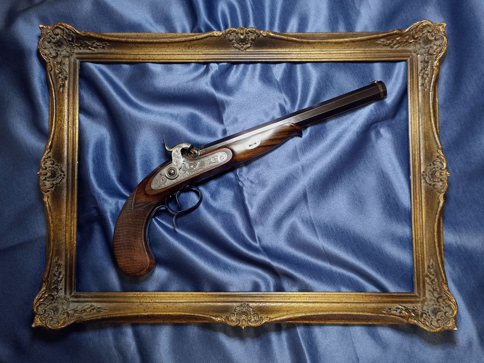 Pistolet perkusyjny Hege Überlingen kal. 33 Siber w Lozannie Złoto