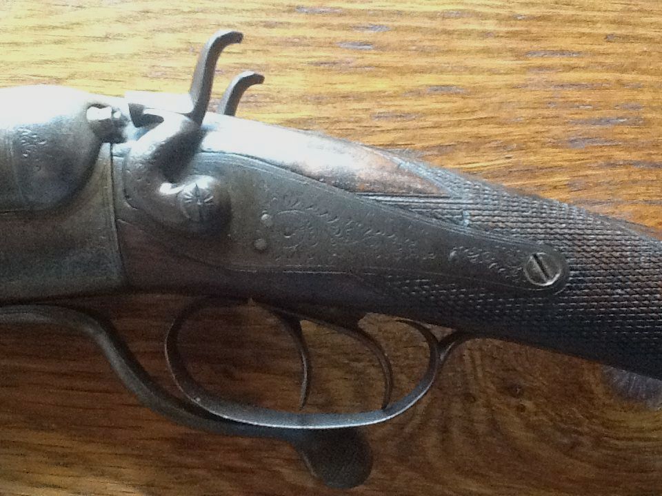 P.Ward, Henfield damask pistol / England, image 2 of 3