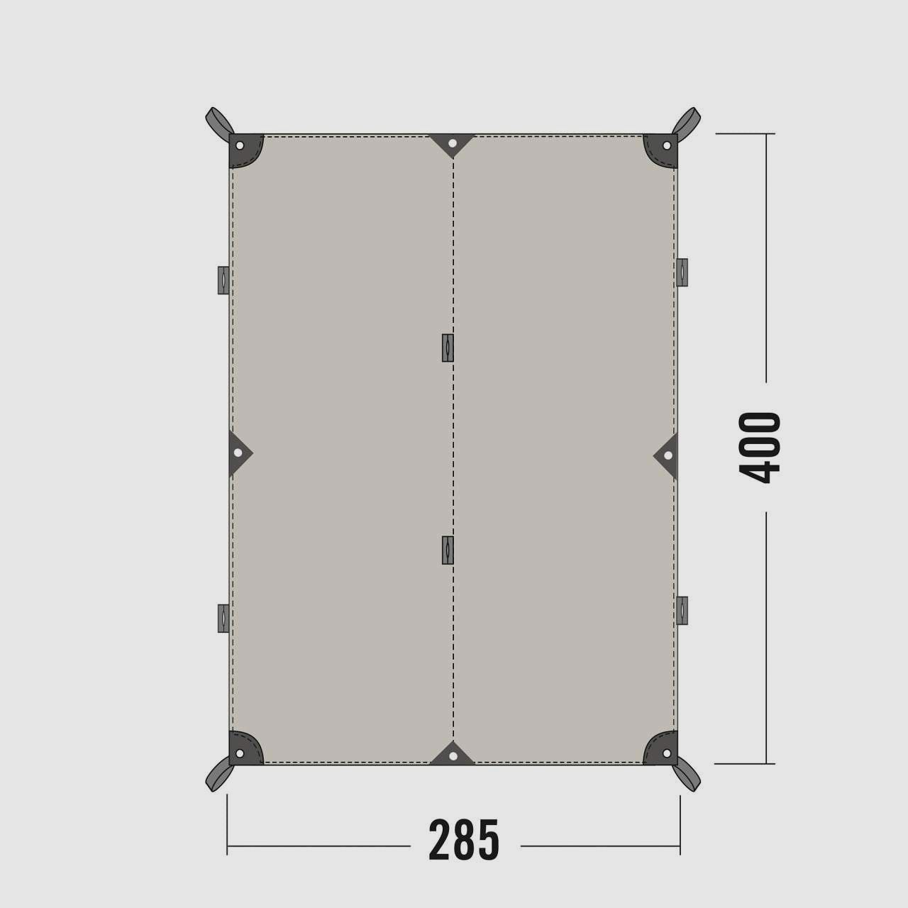 Tatonka Tarp TC – Bushcraft Tarp aus Technical Cotton, Bild 6 von 6