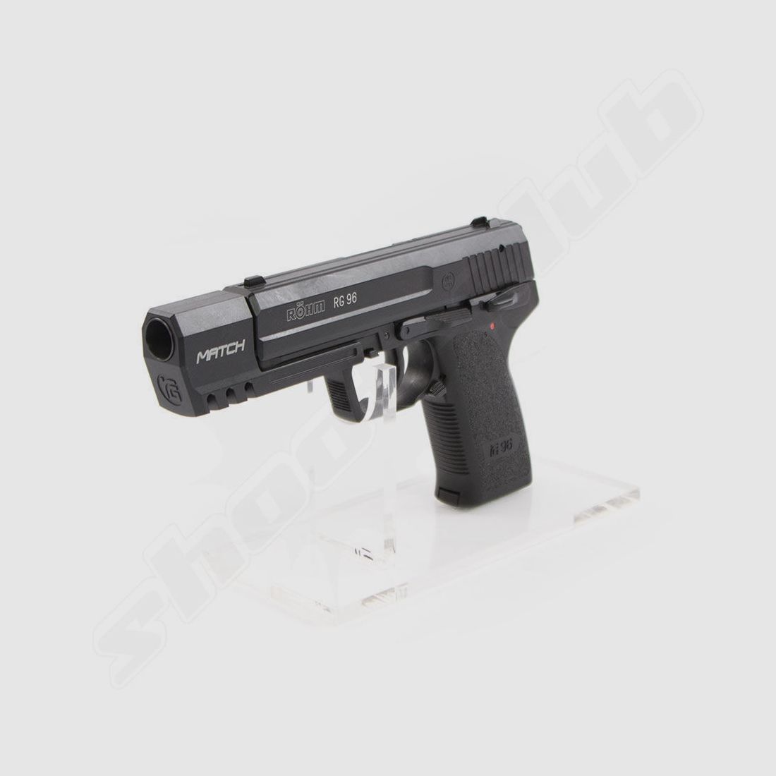 Röhm RG 96 MATCH Schreckschusspsitole 9 mm brüniert inkl. 150 Platzpatronen