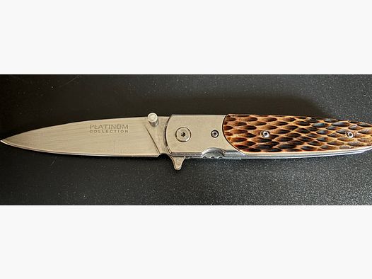 Klappmesser mit Hornaplikation Vitrinenstück/ Neu 