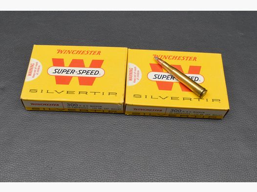 40 Winchester Patronen, Kal.300H&H Mag.,Silvertip, 9,7g/150gr, Sonderpreis!