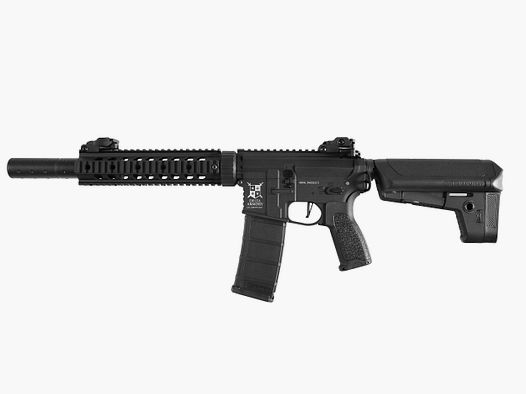 AR15 SilentOps 9 Zoll CHARLIE Schwarz S-AEG Softair Gewehr Frei ab 18 Jahren | Delta Armory