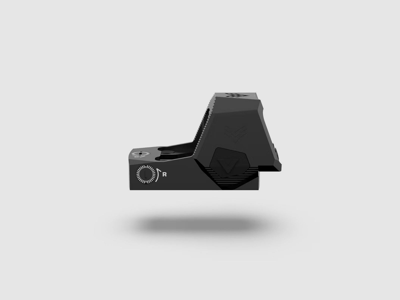 Swampfox Sentinel II 1x20 RMSc Micro-Reflexvisier - 3 MOA Dot, rot, Blackout Rear Sight Guide