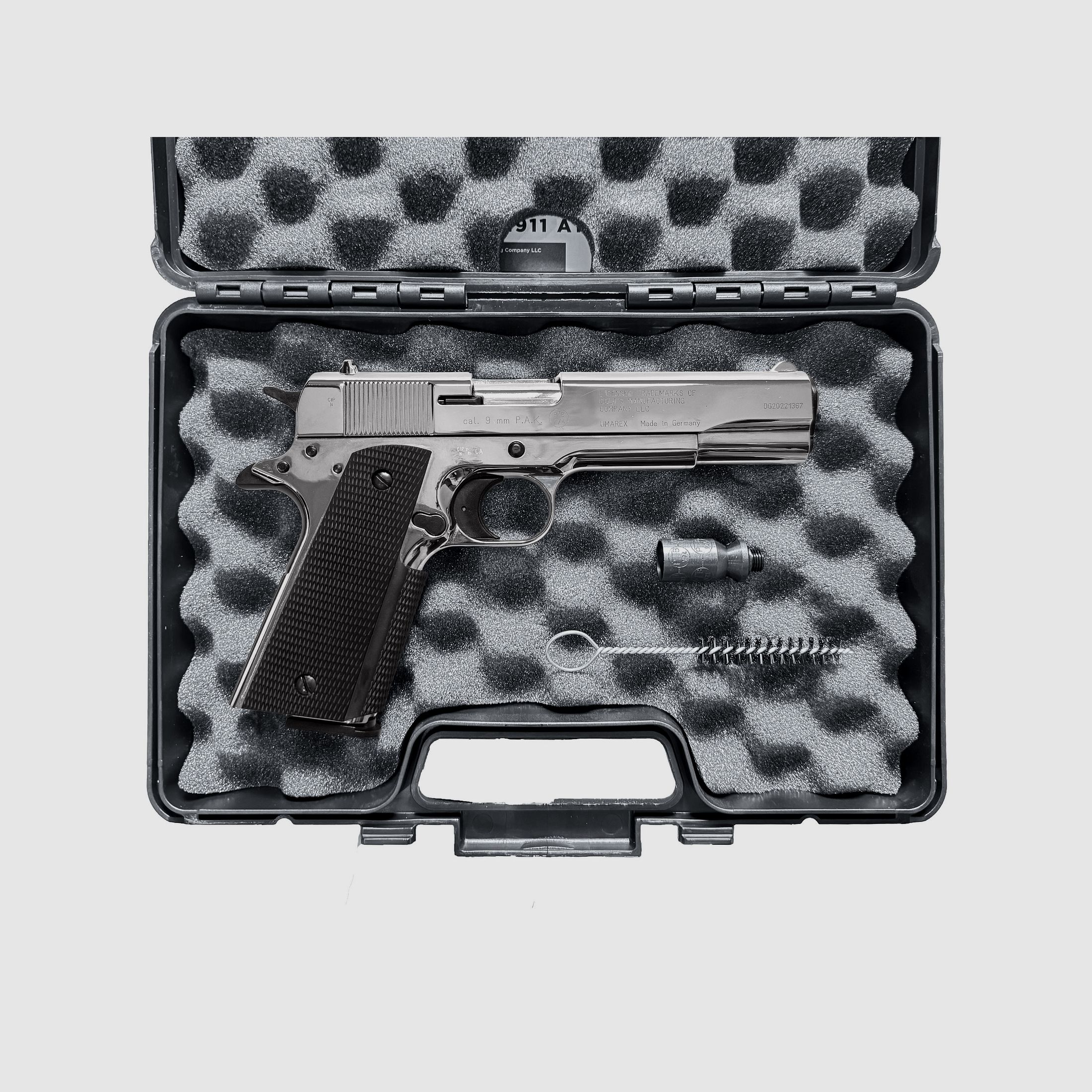 Colt Government 1911 A1 Chrom Schreckschuss Pistole 9mm P.A.K. - NEU