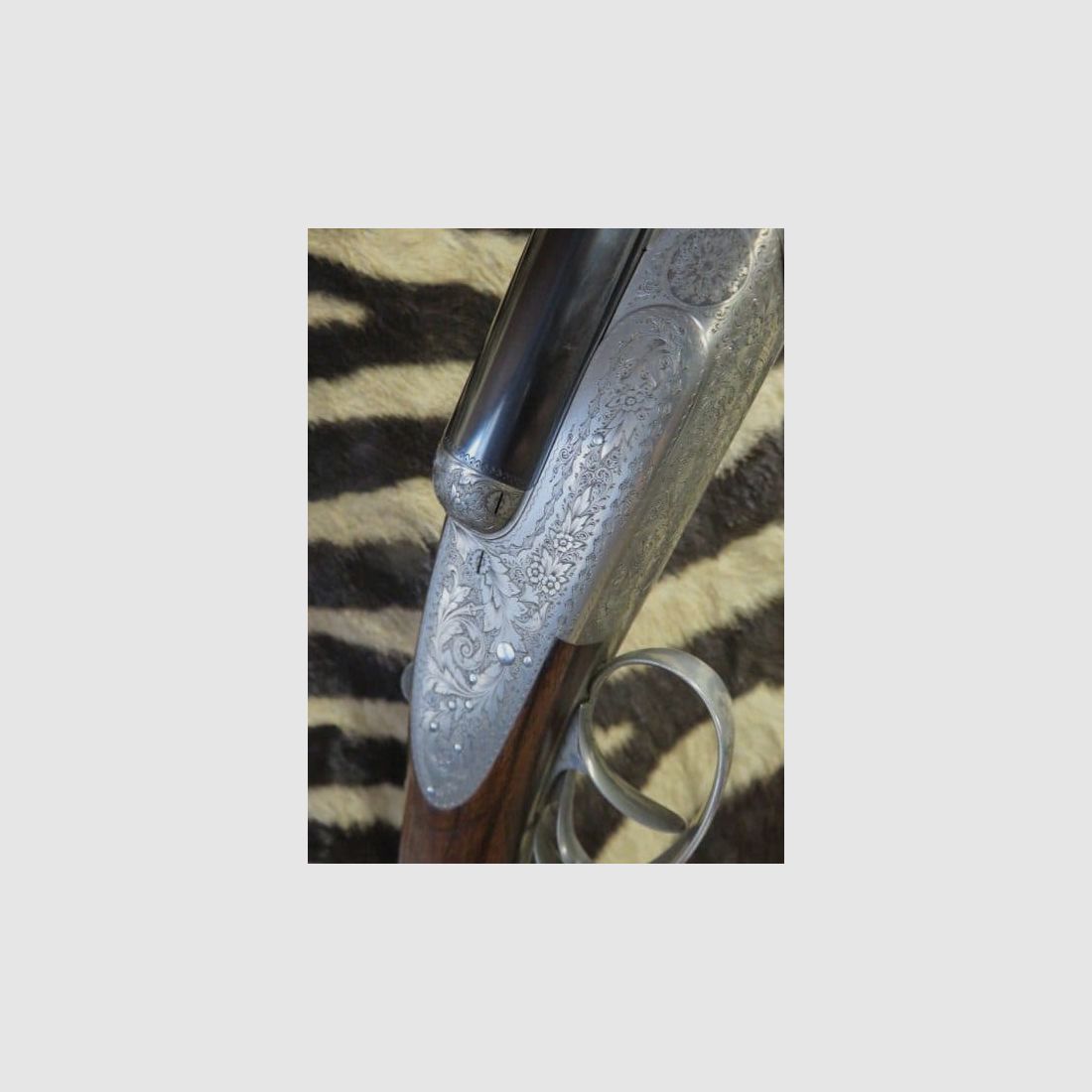 Bockflinte mit Platten DUMOULIN Kal. 12/70 Lauf 68 cm 3/4 3/4, Bild 6 von 12