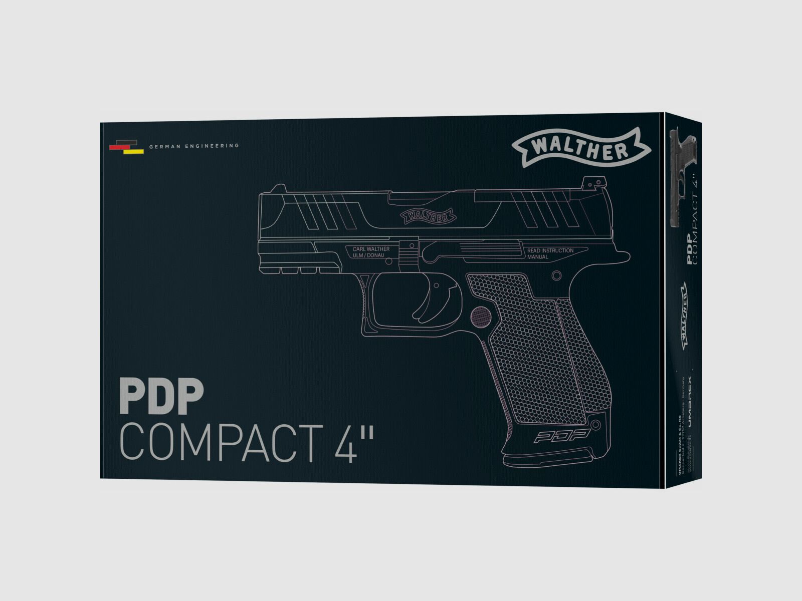 Walther PDP Compact 4" GBB Airsoft Pistolet w Czarnym | VfC
