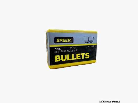SPEER – HOT-COR 7mm (.284″) GLAT NOSE SP 130GR (100 PZ) -1625