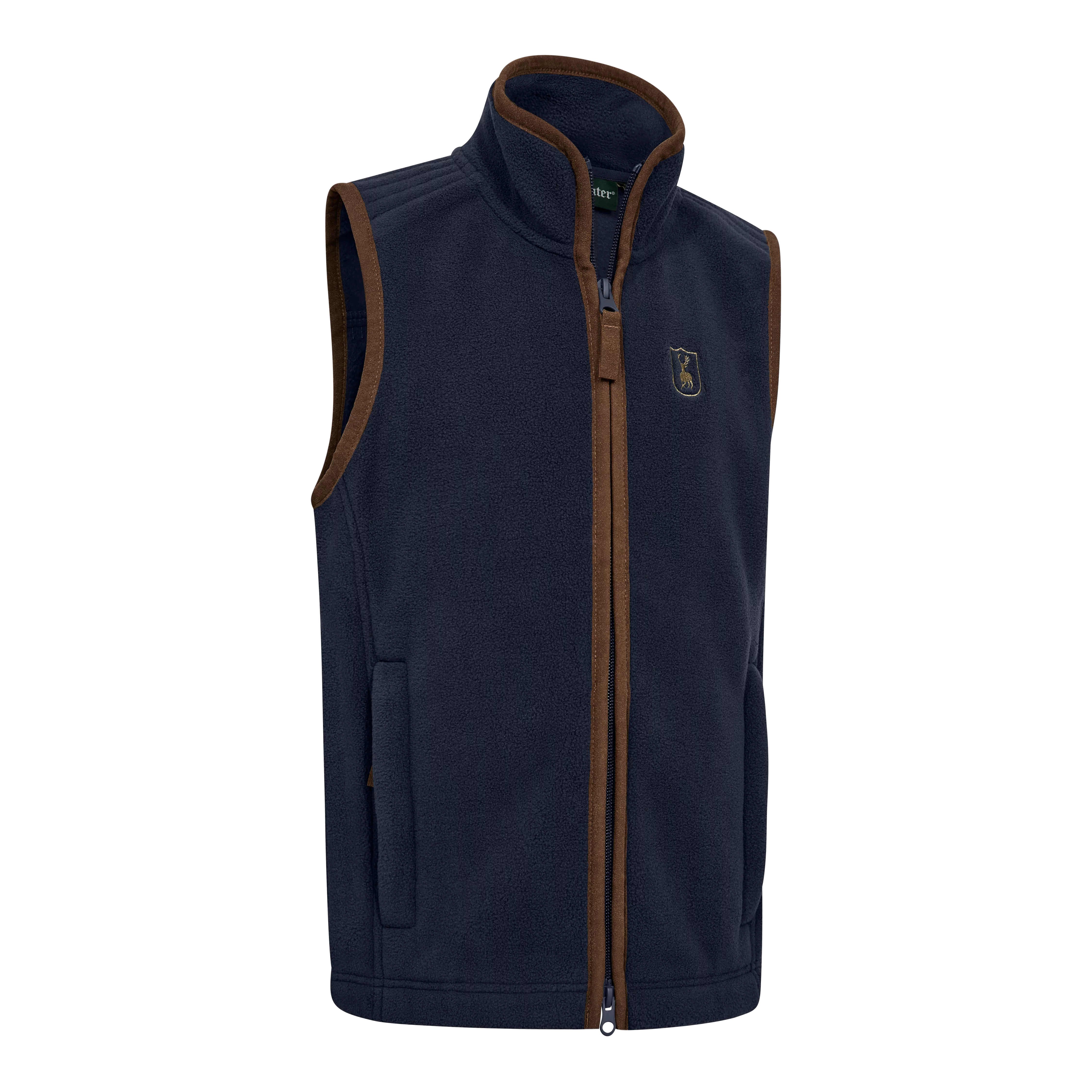 Gilet polaire Youth Cumbria - bleu foncé, image 1 sur 2