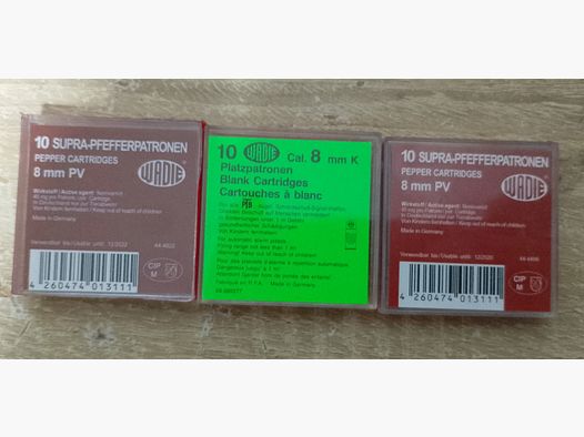 Knall/ Gaspatronen im Kal. 8 mm Knall