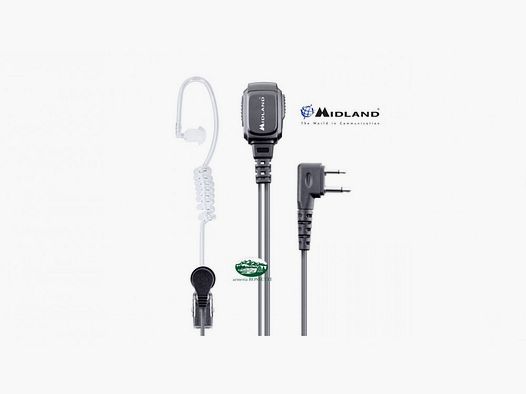 MIDLAND Mikrofon mit 2-Pin-Ohrhörer MA31-L Pro