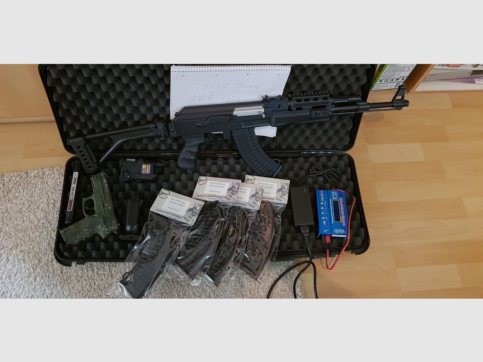 Ak 47 Airsoft neu 1.8j (komplett set),