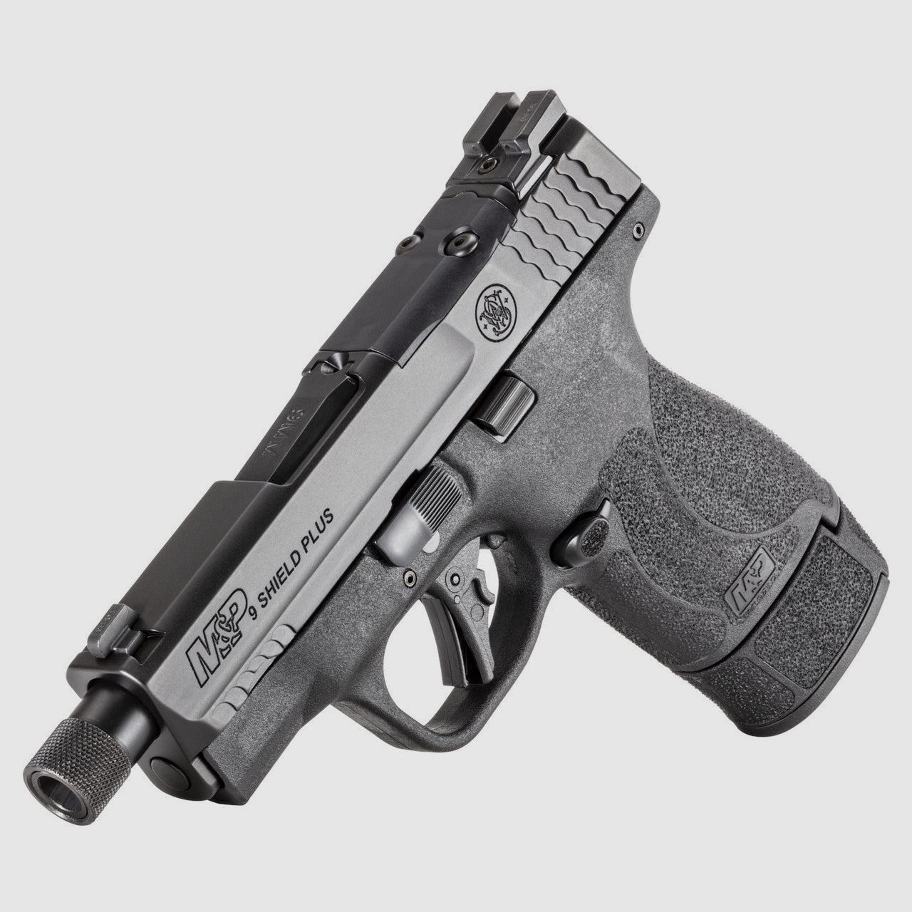 PISTOLE SMITH & WESSON M&P9 SHIELD PLUS 3,7" GEWINDETER LAUF, Bild 3 von 7