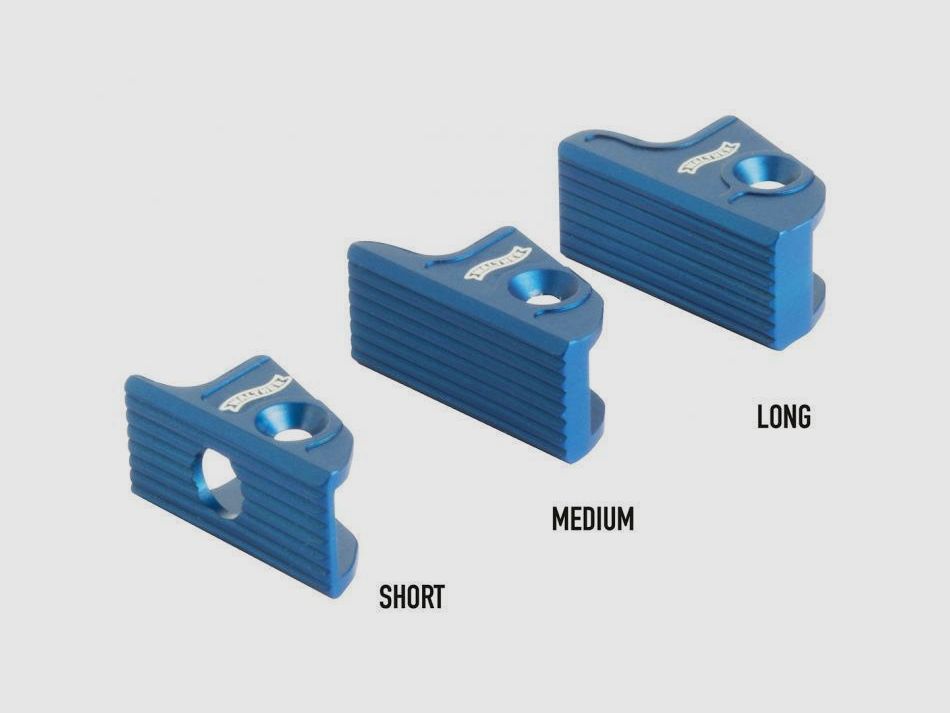 Walther Abzugsschuh, flach, lang, blau Expert Abzug