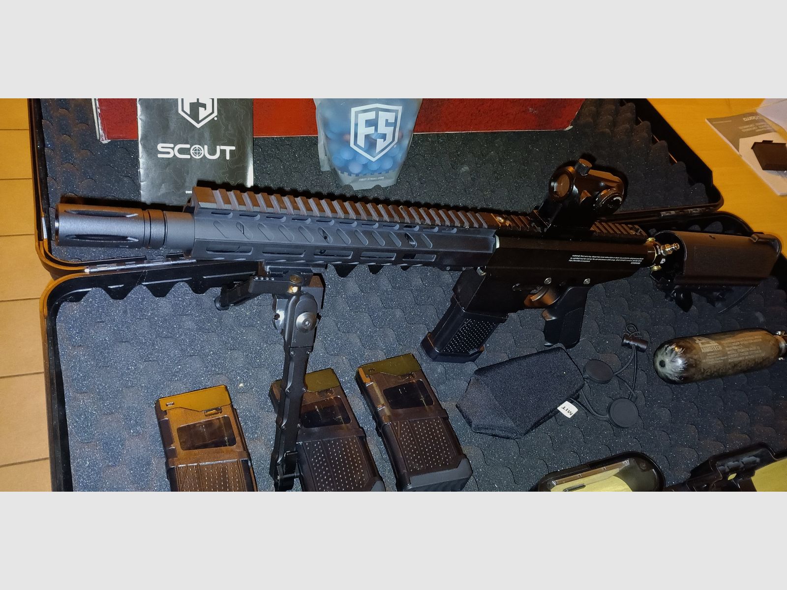 First Strike Scout Sniper Rifle Paintball Markierer - Schwarz - NEUWERTIG