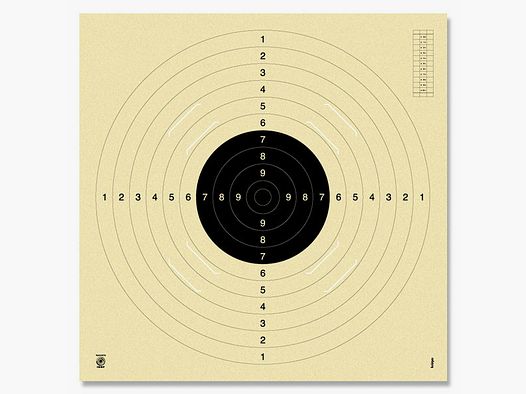 Pistolen Scheibe 25/50m & Gewehr 100m; BDS Gewehr 100m #3100S